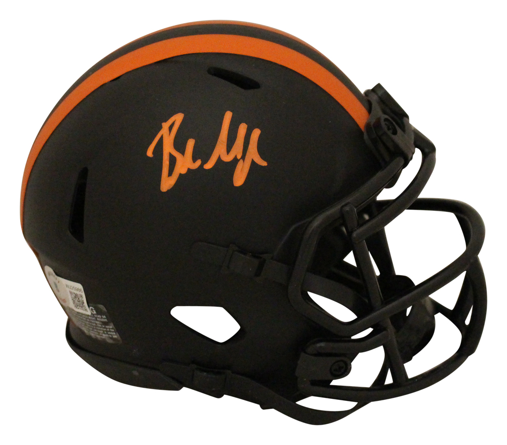 Baker Mayfield Autographed Cleveland Browns Eclipse Mini Helmet BAS 32430