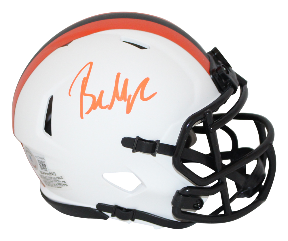 Baker Mayfield Autographed Cleveland Browns Lunar Mini Helmet BAS 32432
