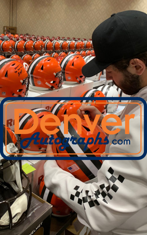 Baker Mayfield Signed Cleveland Browns Authentic Speed Helmet 1st Pick BAS 26590
