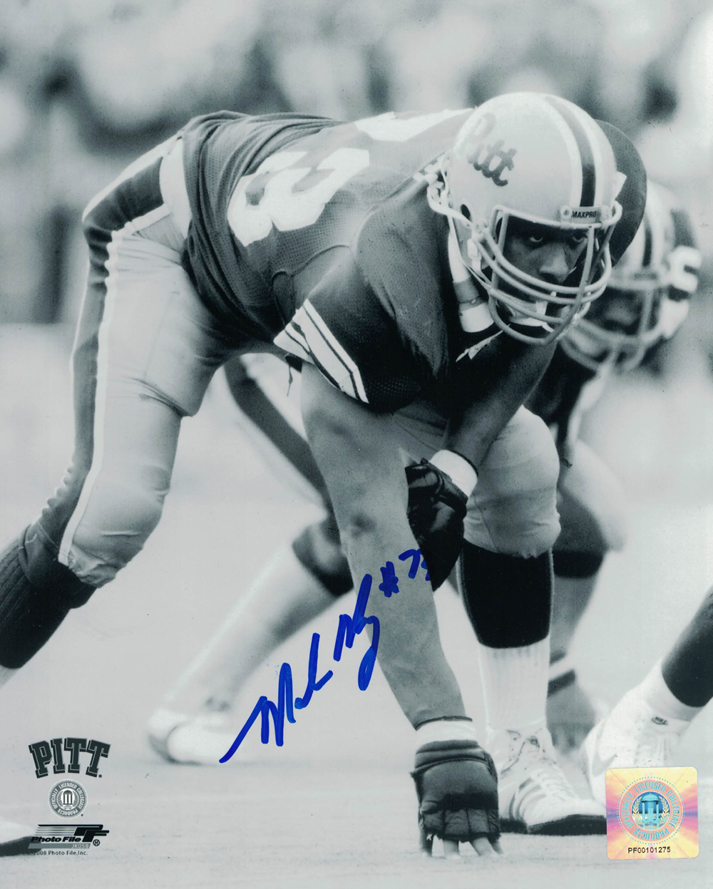 Mark May Autographed/Signed Pittsburgh Panthers 8x10 Photo 27871