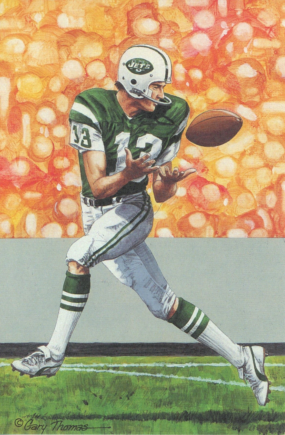 Don Maynard New York Jets Goal Line Art Card Series 5 No. 136 LE /5000 58114