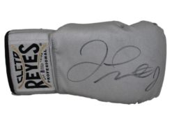 Floyd Mayweather Jr Signed Cleto Reyes Silver Right Hand Boxing Glove BAS 24959