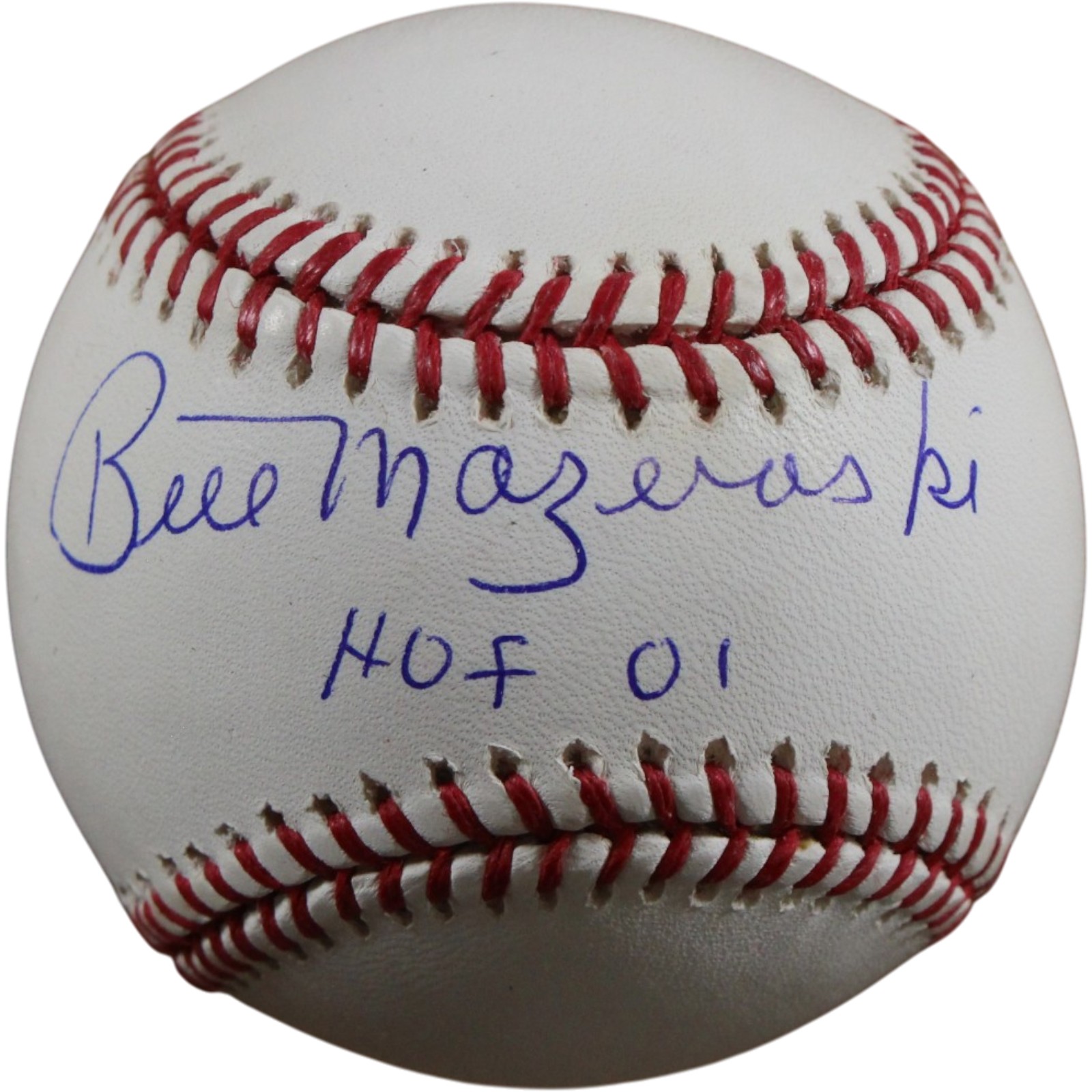 Bill Mazeroski Autographed Pittsburgh Pirates OML Baseball HOF 01 Beckett 56508
