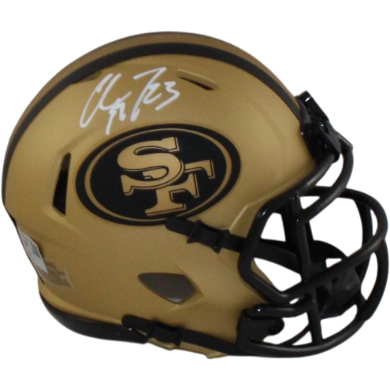 Christian McCaffrey Signed San Francisco 49ers Rave Mini Helmet Fanatics 55625