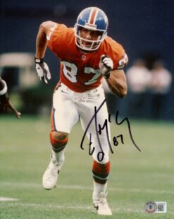 Ed McCaffrey Autographed Denver Broncos 8x10 Photo Beckett 51077