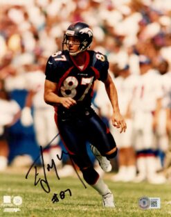 Ed McCaffrey Autographed Denver Broncos 8x10 Photo Beckett 51106