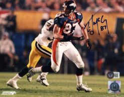 Ed McCaffrey Autographed Denver Broncos 8x10 Photo Beckett 51113