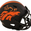 Ed McCaffrey Autographed/Signed Denver Broncos Eclipse Mini Helmet JSA 26941