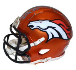 Ed McCaffrey Autographed Denver Broncos Flash Mini Helmet Beckett