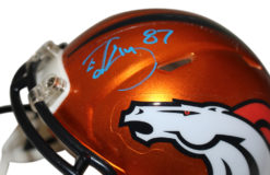 Ed McCaffrey Autographed Denver Broncos Flash Mini Helmet Beckett