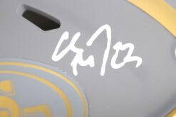 Christian McCaffrey Signed San Francisco 49ers Mini Helmet Slate Fanatics 52728