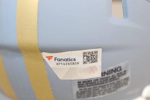 Christian McCaffrey Signed San Francisco 49ers Mini Helmet Slate Fanatics 52728