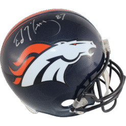 Ed McCaffrey Autographed/Signed Denver Broncos F/S VSR4 TB Helmet DEN 53271
