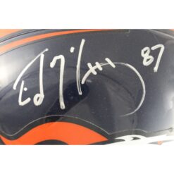 Ed McCaffrey Autographed/Signed Denver Broncos F/S VSR4 TB Helmet DEN 53271