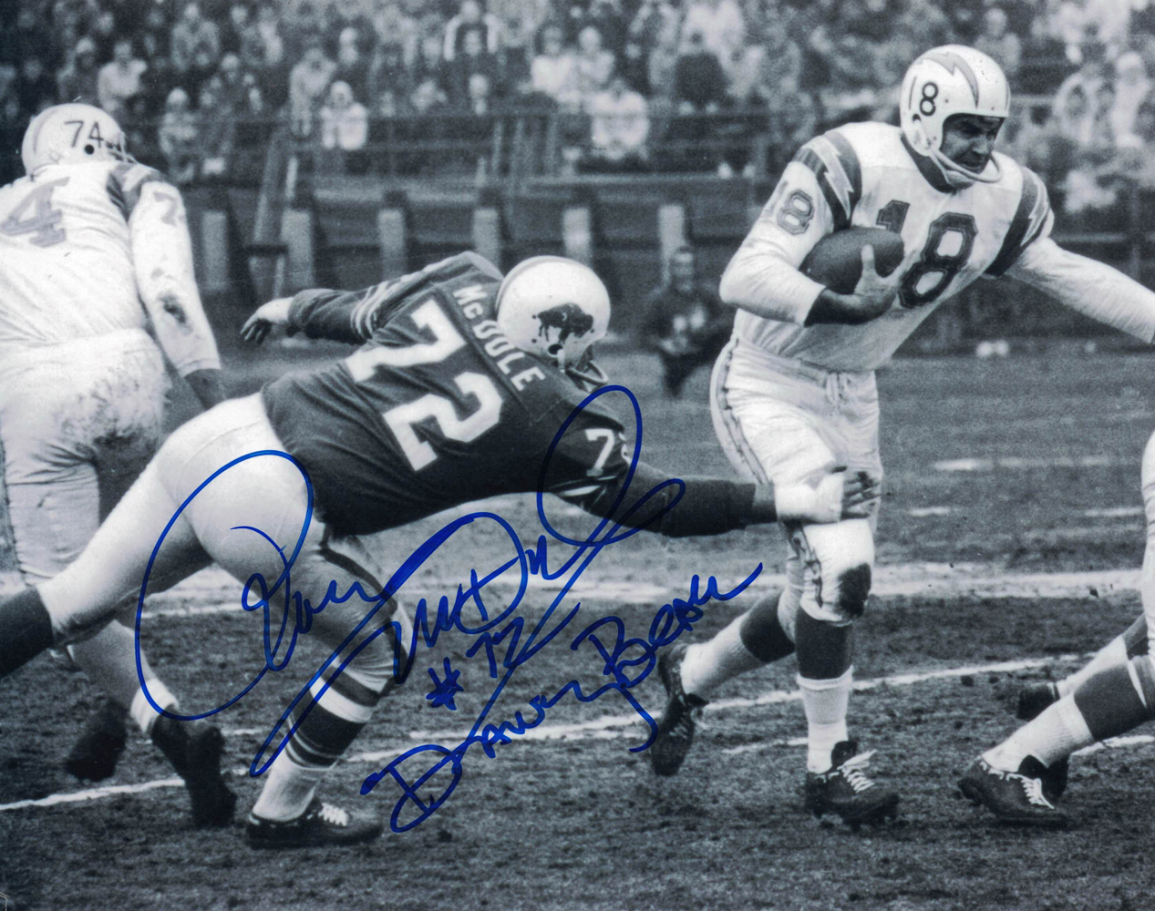 Ron McDole Autographed/Signed Buffalo Bills 8x10 Photo 27876