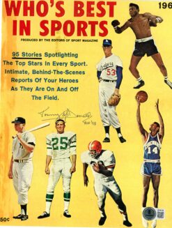 Tommy McDonald Signed Philadelphia Eagles Best in Sports Page HOF Beckett 56852