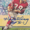 Hugh McElhenny Autographed San Francisco 49ers Goal Line Art Card Blue HOF 24347