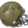 Mike McGlinchey Autographed Notre Dame Fighting Irish Mini Helmet JSA 24593
