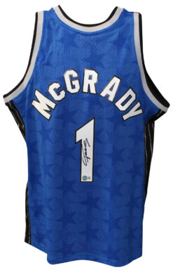 Tracy McGrady Autographed Orlando Magic TB '00-'01 Blue  L Jersey Beckett 