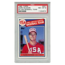 Mark McGwire Team USA 1985 Topps #402 PSA 8 Slabbed Trading Card 56579