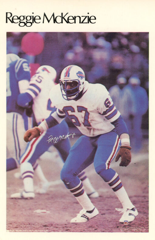 Reggie McKenzie Buffalo Bills Mini Poster 18/50 Marketcom 46221