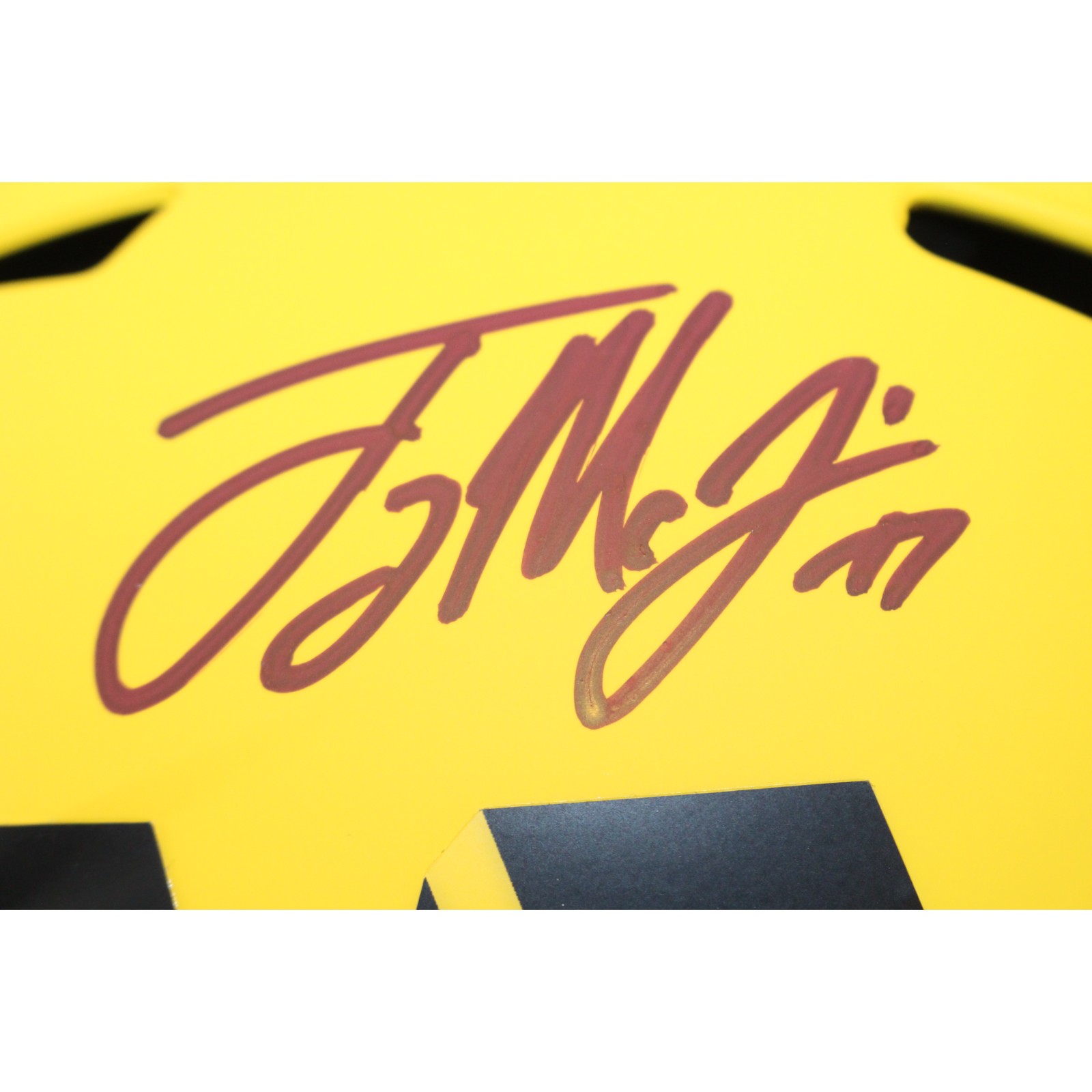 Terry McLaurin Autographed Washington Commanders Pro Rave Helmet Beckett 51878 2 Terry McLaurin Autographed Washington Commanders Pro Rave Helmet Beckett 51878