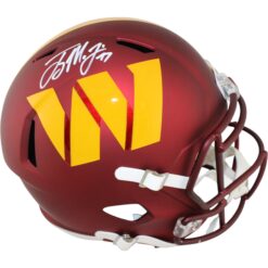 Terry McClaurin Autographed Washington Commanders F/S Helmet Beckett WIT 51891