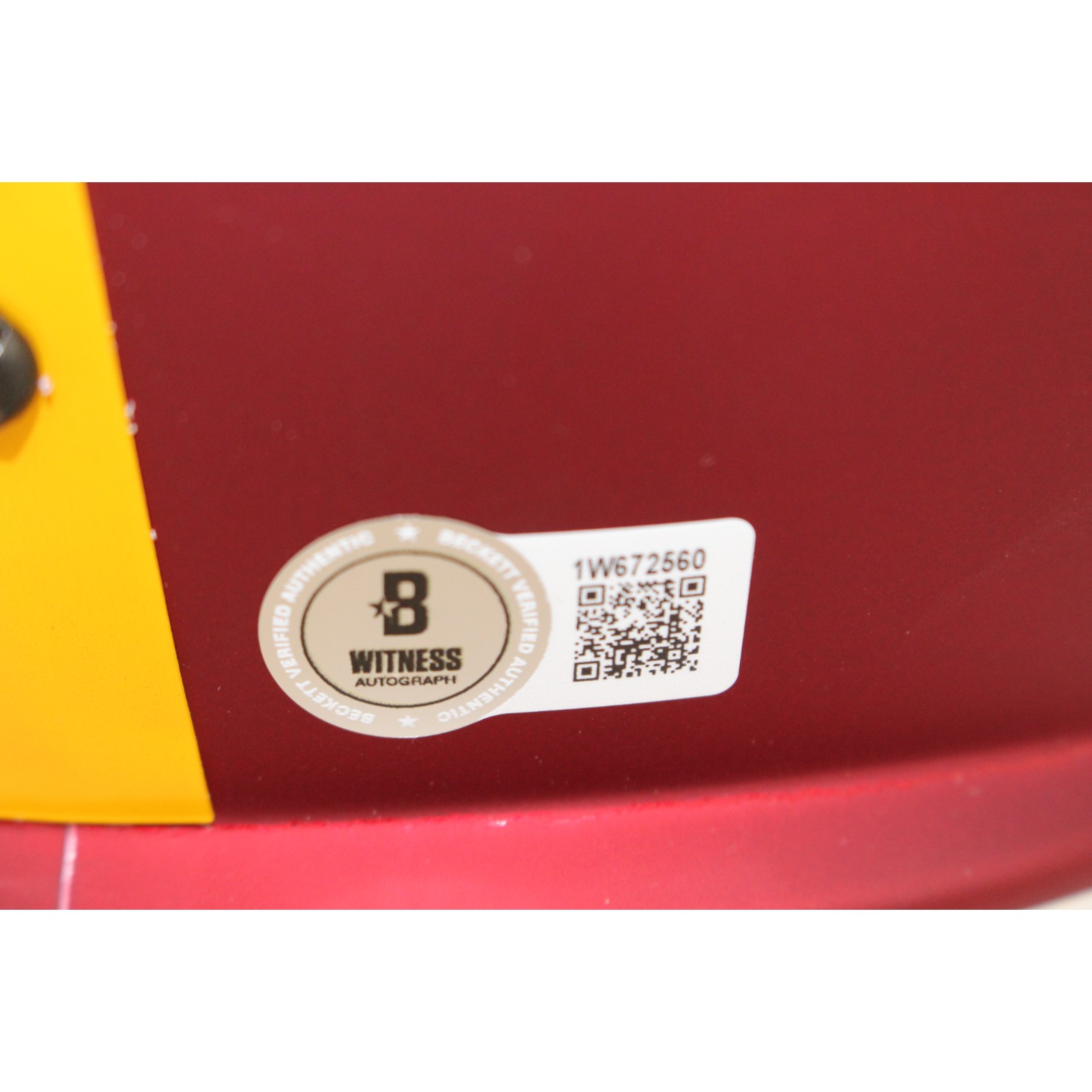 Terry McClaurin Autographed Washington Commanders F/S Helmet Beckett WIT 51891 4 Terry McClaurin Autographed Washington Commanders F/S Helmet Beckett WIT 51891