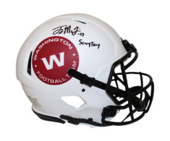 Terry McLaurin Signed Washington Football Team Authentic Lunar Helmet BAS