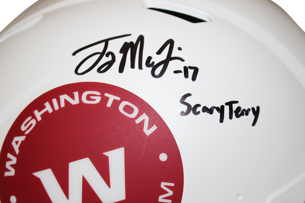 Terry McLaurin Signed Washington Football Team Authentic Lunar Helmet BAS