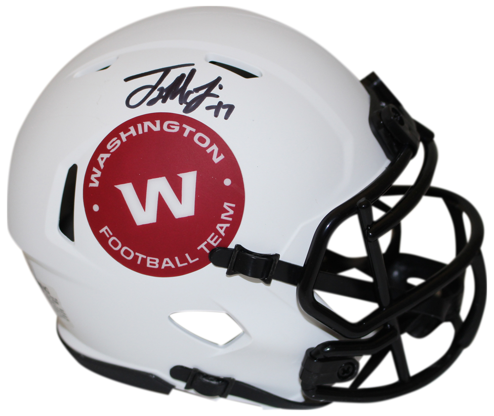 Terry McLaurin Signed Washington Football Team Lunar Mini Helmet BAS