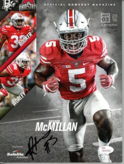 Raekwon McMillan Signed Ohio State Buckeyes Gameday 09/03/16 Magazine JSA 55986
