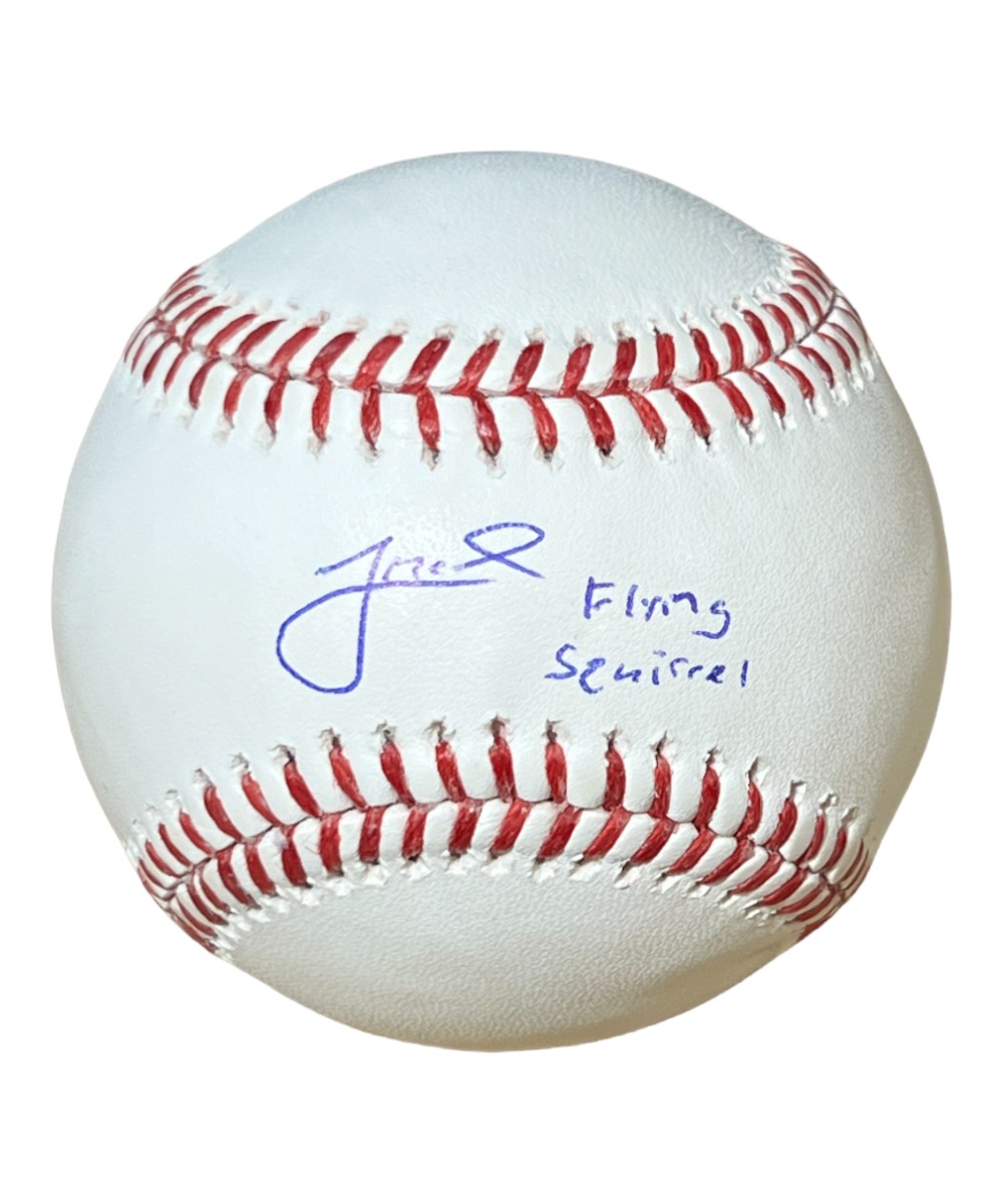 Jeff McNeil Autographed MLB Baseball New York Mets Flying Squirrel