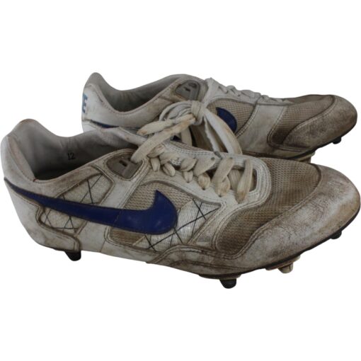 Karl Mecklenburg Signed Denver Broncos Game Worn Nike Cleats 12 Beckett 52859