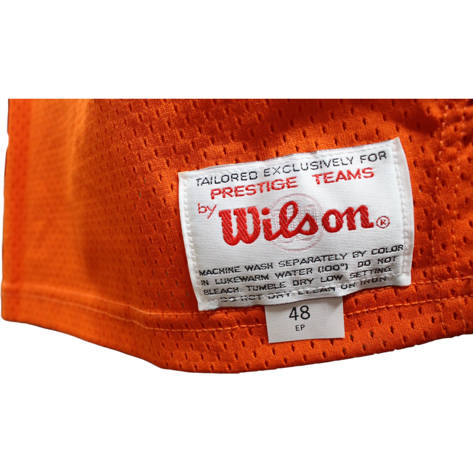 Karl Mecklenburg Signed Broncos Wilson 48 Proline Orange Jersey BAS 45042 Denver Autographs