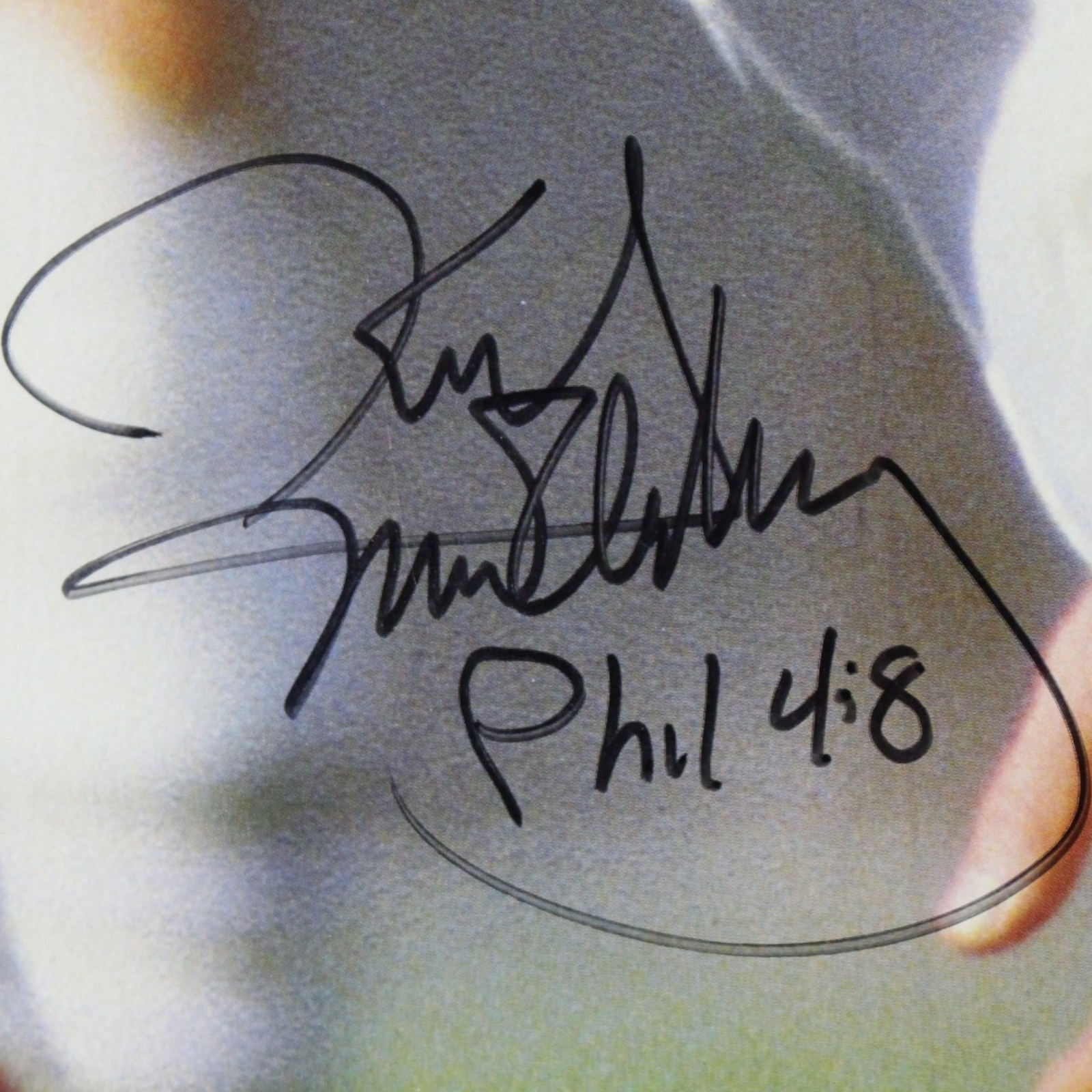 Karl Mecklenburg Autographed Denver Broncos 23x35" Used SI Poster Beckett 55441