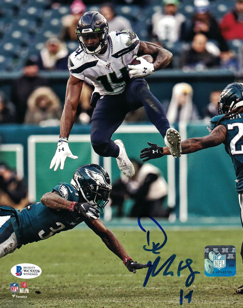 DK Metcalf Autographed/Signed Seattle Seahawks 8x10 Photo BAS 28403 PF