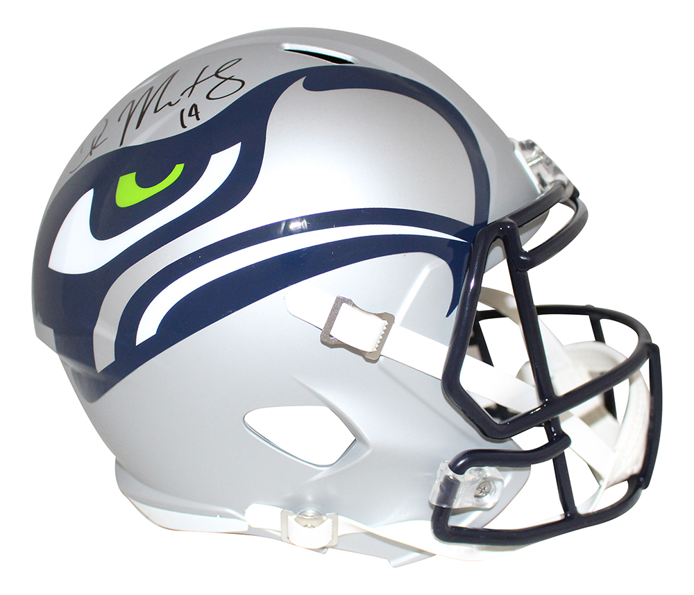 DK Metcalf Autographed/Signed Seattle Seahawks F/S AMP Helmet BAS 28414