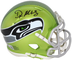 DK Metcalf Signed Seahawks Eclipse Mini Helmet JSA