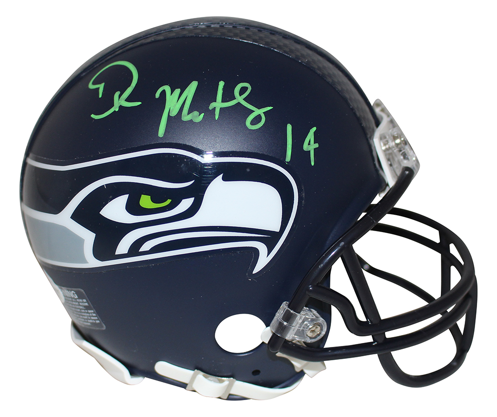 DK Metcalf Autographed/Signed Seattle Seahawks Mini Helmet BAS 28418