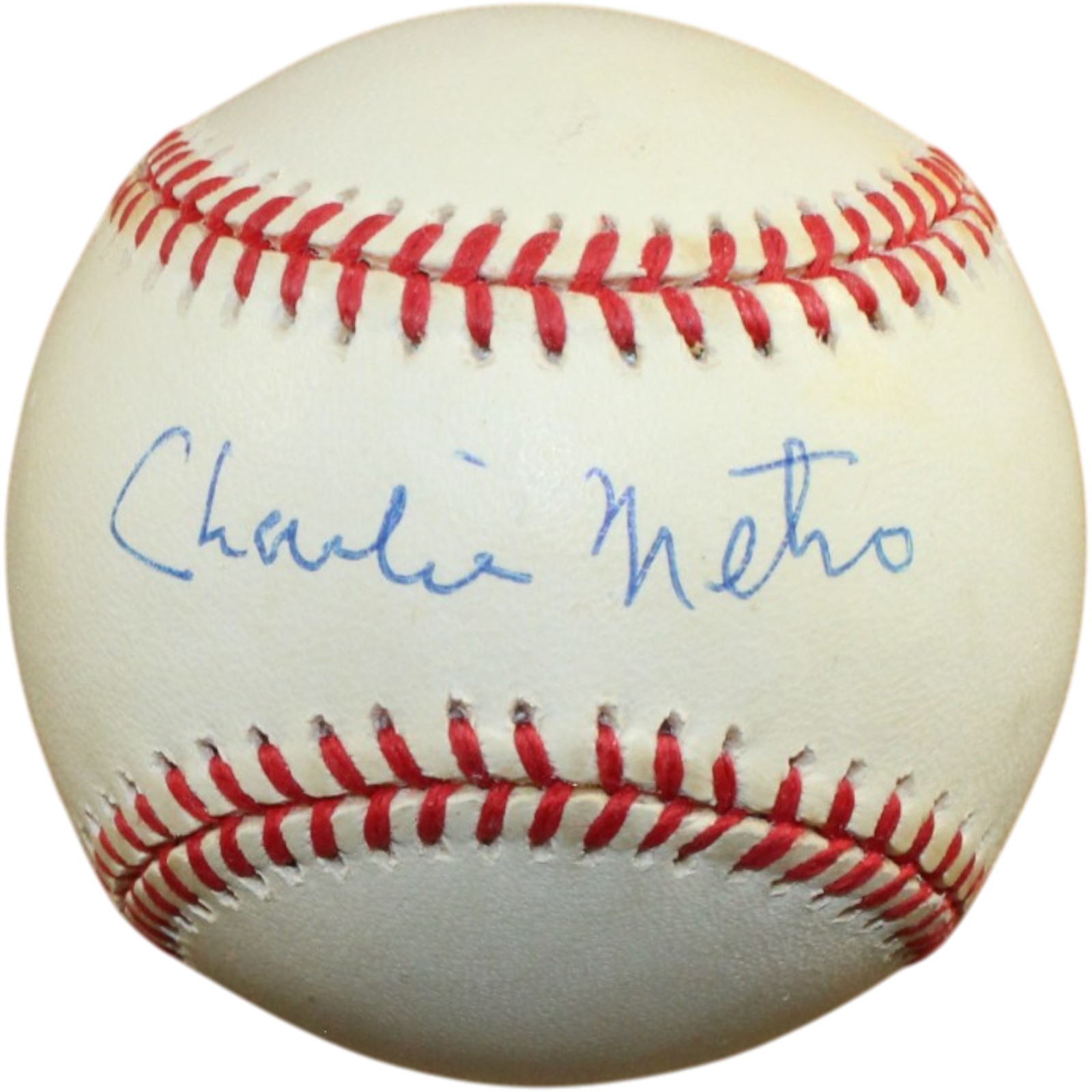 Charlie Metro Autographed Detroit Tigers OML NL Baseball Beckett 56613