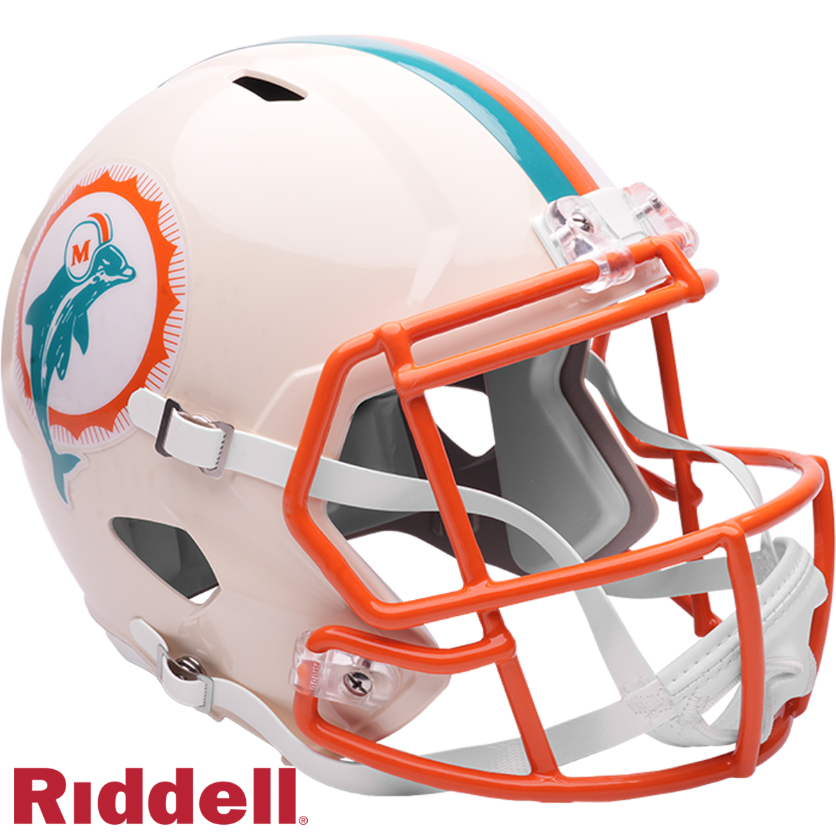 Miami Dolphins Retro Riddell Full Size Replica Helmet New In Box 55591