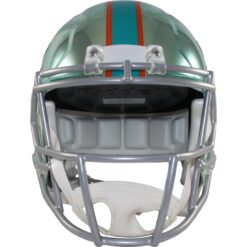 Miami Dolphins Full Size Replica Chrome Helmet Riddell New In Box 18792