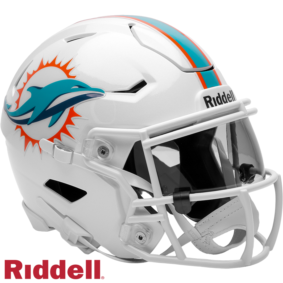 Miami Dolphins Riddell Mid-Size Midi Helmet New In Box 54249