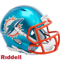 Miami Dolphins Flash Speed Mini Helmet Riddell New In Box 30728