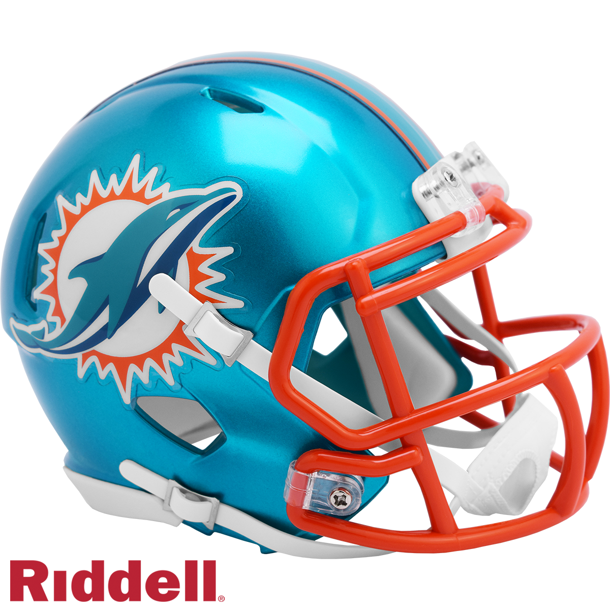 Miami Dolphins Flash Speed Mini Helmet Riddell New In Box 30728 1 Miami Dolphins Flash Speed Mini Helmet Riddell New In Box 30728