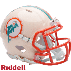 Miami Dolphins Retro Riddell Mini Helmet New In Box 55590