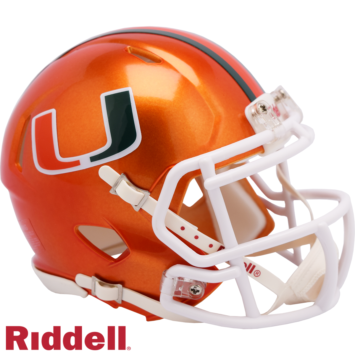Miami Hurricanes Flash Speed Mini Helmet Riddell New In Box 30746 1 Miami Hurricanes Flash Speed Mini Helmet Riddell New In Box 30746