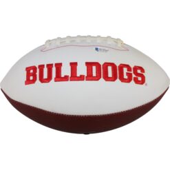Sony Michel Autographed/Signed Georgia Bulldogs Logo Football Beckett 53934
