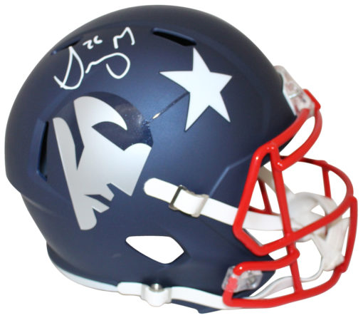 Sony Michel Autographed New England Patriots AMP Replica Helmet BAS 25948